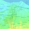 Mapa topográfico Kademangan, altitude, relevo