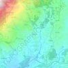 Mapa topográfico Borbelinha, altitude, relevo