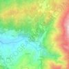 Mapa topográfico Carrapuços, altitude, relevo