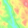 Mapa topográfico Mindoka, altitude, relevo