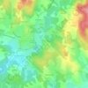 Mapa topográfico Salette, altitude, relevo
