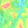 Mapa topográfico Patameira de Cima, altitude, relevo