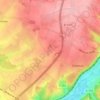 Mapa topográfico La Ratière, altitude, relevo