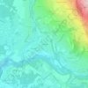 Mapa topográfico La Bergue, altitude, relevo