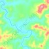 Mapa topográfico Coberto, altitude, relevo