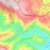 Mapa topográfico Louredo, altitude, relevo