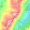 Mapa topográfico Tête du Géant, altitude, relevo