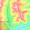Mapa topográfico Tampo, altitude, relevo