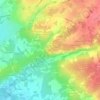 Mapa topográfico Le Moulin Du Pé, altitude, relevo