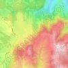 Mapa topográfico La Vergnole, altitude, relevo