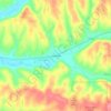 Mapa topográfico Gnaw Bone, altitude, relevo