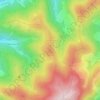 Mapa topográfico La Cabane, altitude, relevo