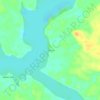 Mapa topográfico Taracua, altitude, relevo