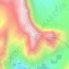Mapa topográfico Rockwall Peak, altitude, relevo