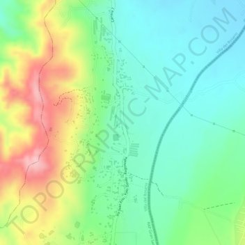 Mapa topográfico Juan Frio, altitude, relevo