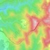 Mapa topográfico Macida, altitude, relevo
