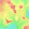 Mapa topográfico Les Amargiers, altitude, relevo