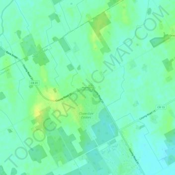 Mapa topográfico Harmony, altitude, relevo