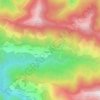 Mapa topográfico Mourouet, altitude, relevo