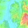 Mapa topográfico Ruivaqueira, altitude, relevo
