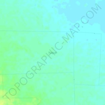 Mapa topográfico Napal, altitude, relevo