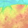Mapa topográfico La Canauderie, altitude, relevo