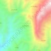 Mapa topográfico La Rinconada, altitude, relevo