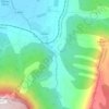 Mapa topográfico Fuente de la tejera, altitude, relevo