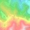 Mapa topográfico 1694, altitude, relevo