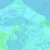 Mapa topográfico Muara, altitude, relevo