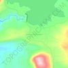 Mapa topográfico Salto de Tepuxtepec, altitude, relevo