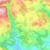 Mapa topográfico Grasbach, altitude, relevo