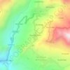 Mapa topográfico Vía de Palambla, altitude, relevo