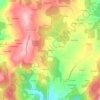 Mapa topográfico Piroño, altitude, relevo
