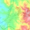 Mapa topográfico Pousada, altitude, relevo