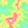 Mapa topográfico Xalostoc, altitude, relevo