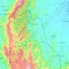 Mapa topográfico Tibú, altitude, relevo