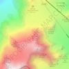 Mapa topográfico Triangle du Tacul, altitude, relevo