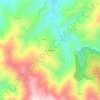 Mapa topográfico Pai das Donas, altitude, relevo
