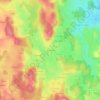 Mapa topográfico La Cabane, altitude, relevo