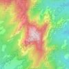 Mapa topográfico la Mola, altitude, relevo