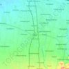 Mapa topográfico Slawi, altitude, relevo