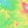 Mapa topográfico Piedrasluengas, altitude, relevo