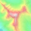 Mapa topográfico Ghost Mountain, altitude, relevo