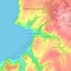 Mapa topográfico Lan Gily, altitude, relevo