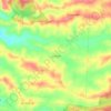 Mapa topográfico La Union, altitude, relevo