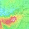 Mapa topográfico Sintra, altitude, relevo