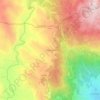 Mapa topográfico Pinhal Novo, altitude, relevo