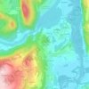 Mapa topográfico Écrivieux, altitude, relevo