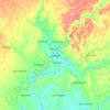 Mapa topográfico Jovellar, altitude, relevo